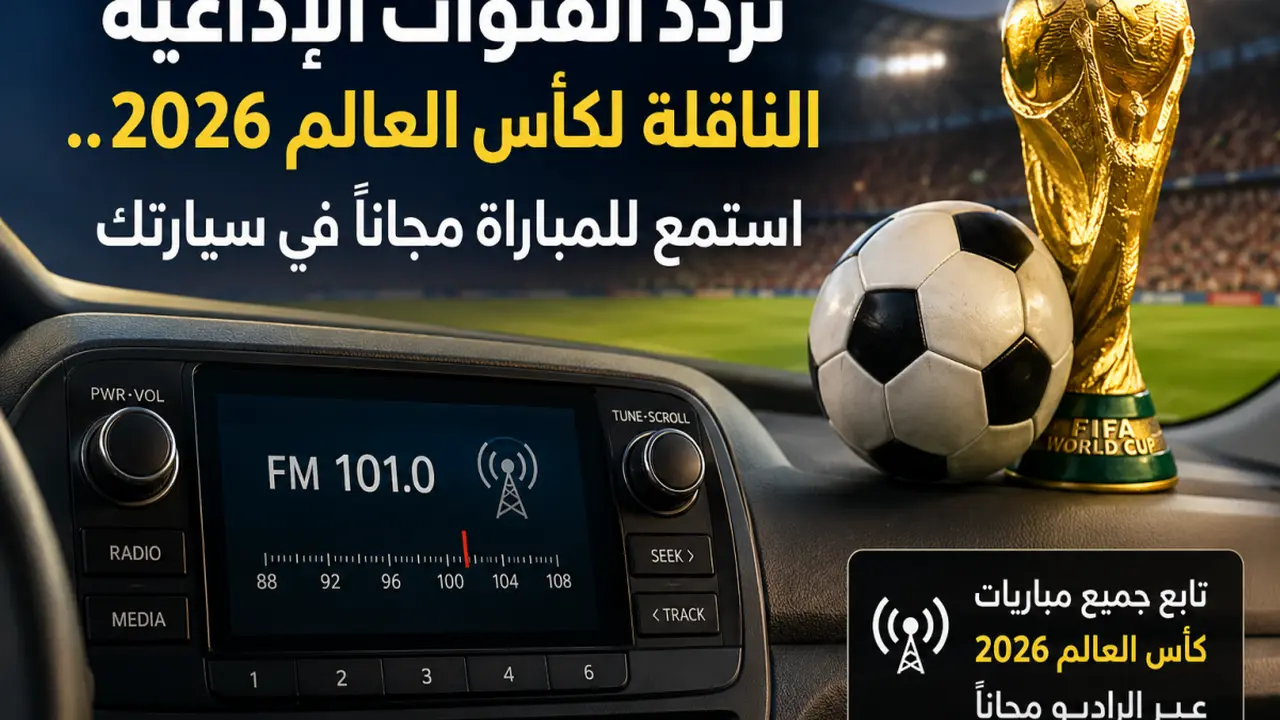 استمتع بالمباريات مجاناً عبر ترددات القنوات الإذاعية لكأس العالم